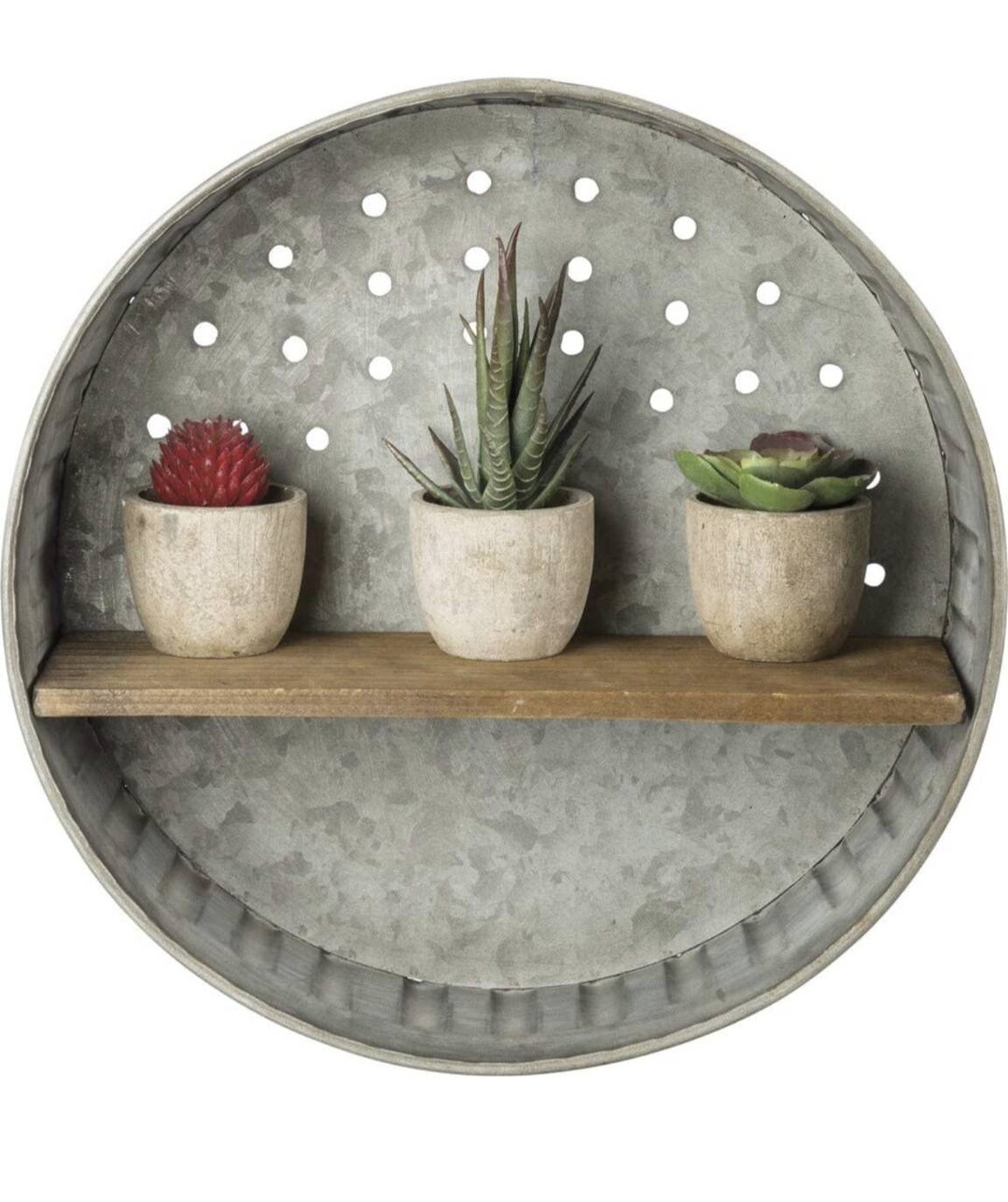 Rustic Inspired Wall Shelf Metal and Wood Kitchen Canisters Etsy