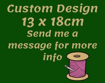 Custom Made Irish Cross Stitch Design 13 x 18cm