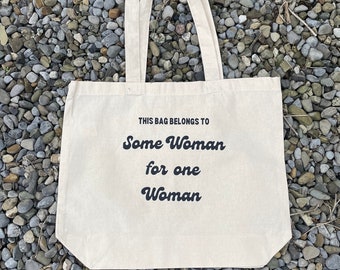 Some Woman For One Woman, Irish Shopping Bag, Sustainable Bag, Recycled Fashion, Reusable Tote Bag, Irish Saying, Funny Gift, Cute Present