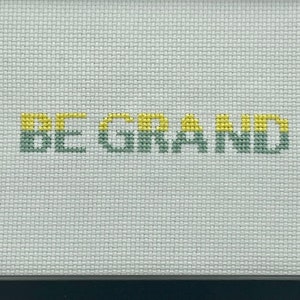 Be Grand, 13 x 18cm Positive Irish Saying, Dublin Made Textured Sign, Irish Home Furnishings, Irish Proverbs, Modern Irish Sign image 3