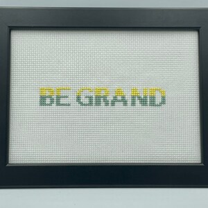 Be Grand, 13 x 18cm Positive Irish Saying, Dublin Made Textured Sign, Irish Home Furnishings, Irish Proverbs, Modern Irish Sign image 4