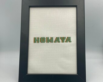 Howaya, 13 x 18cm Irish Hello Sign, What's the Craic? Welcome Wall Art, Home Furnishings, New Home Gift, Irish Slang, Irish Language