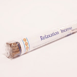 RELAXATION INCENSE, Hand-rolled Traditional Tibetan Incense sticks, Unscented Herbal Mixture, Handmade in Nepal