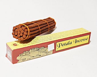 POTALA Varillas de incienso tradicionales tibetanas enrolladas a mano / Sin aroma / Hechas a mano en Nepal con hierbas naturales