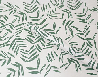Lokta Wrapping Paper | Bamboo Leaves in Natural | Gift Wrap | Handmade in Nepal | Screen-printed