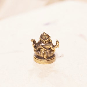 Mini Ganesha Figure Ganesh Statue Ganapati Elephant God Prosperity & Success Remover of obstacles Handcrafted in Nepal image 9