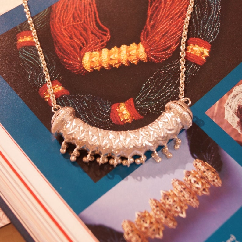 CTILHARI Necklace Traditional Nepali Silver Necklace Handmade From