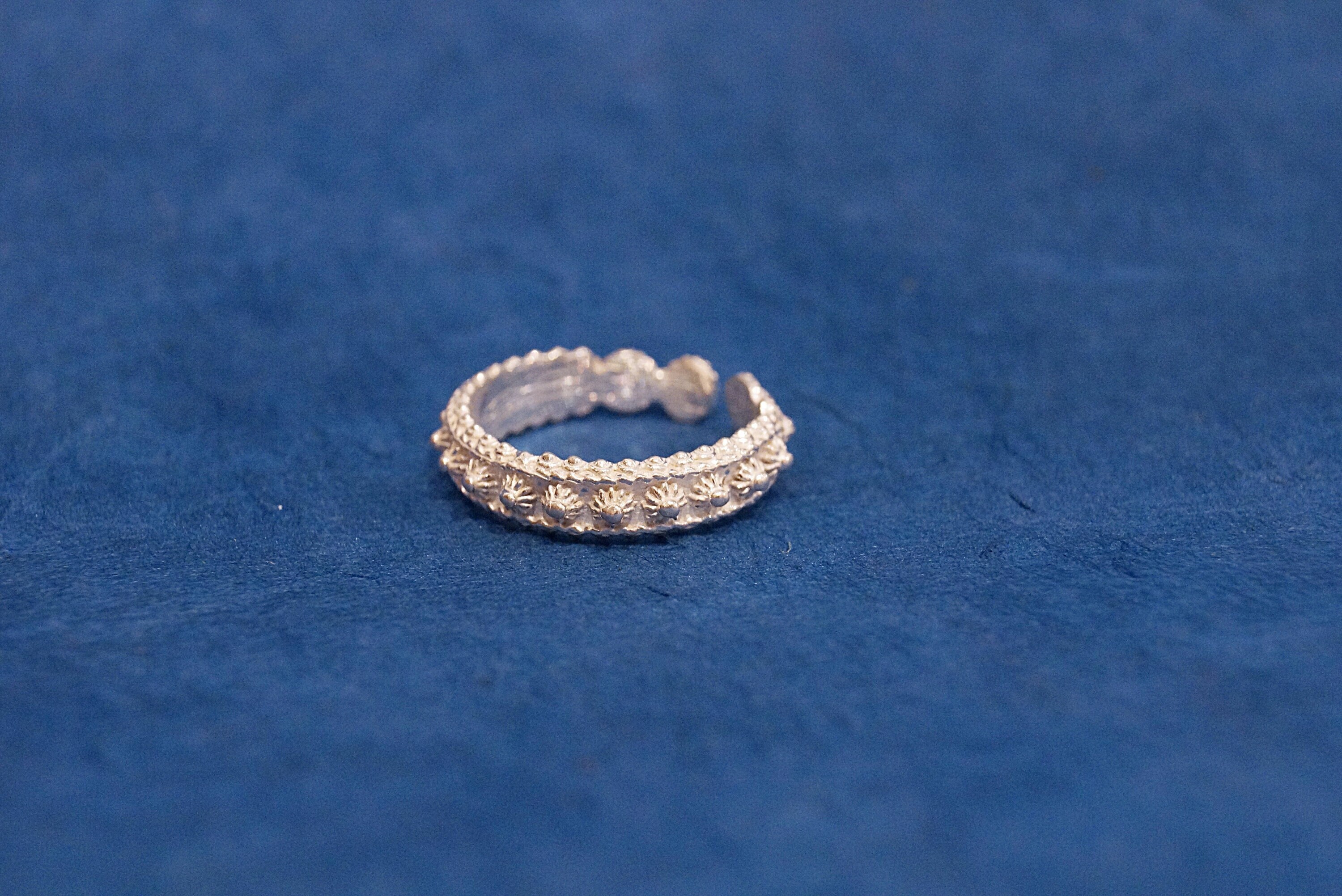 Pure Silver Tribal Ring: Adjustable Filigree Design, Handmade in Nepal