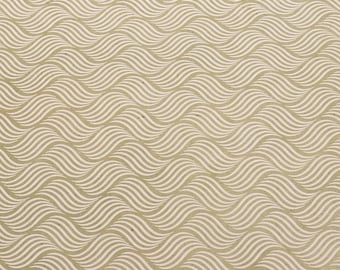 Handmade Lokta Paper: Green Gift Wrap with White Waves