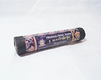 HIMALAYAN HERBAL INCENSE, Hand-rolled Traditional Tibetan Incense sticks, Unscented Herbal Mixture, Handmade in Nepal