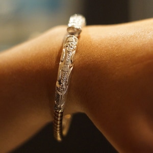PANCHADHATU Five-Metal Bracelet | Silver Bangle | braided 5 metal bracelet | handmade in Nepal