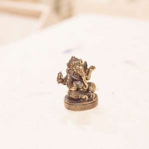 Mini Ganesha-figur Ganesh-staty Ganapati elefantgud | Välstånd och framgång | Borttagning av hinder bild 7