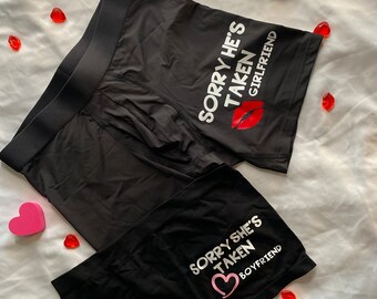 Matching Couples Underwear-His & Hers-Couples Gift-Anniversary Gift-Special Occasion for Him and/or Her-Holiday Gifts- Naughty Slogans