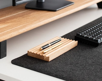 Real Oak Pen holder desk organiser