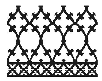 Iges, DXF, SVG, png - wrought iron panel M1