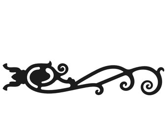 Iges, DXF, SVG, png - wrought iron panel for cnc cutting or printing M12