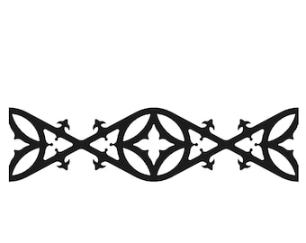 Iges, DXF, SVG, png - wrought iron panel for cnc cutting or printing - M22