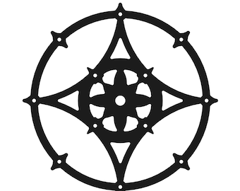 Iges, DXF, SVG, png - Schmiedeeisen Panel zum CNC Schneiden oder Drucken M5
