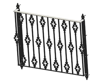 SolidWorks 2024 - Digital Downloads - Balcony & Stair Sample - High-End Housing Market