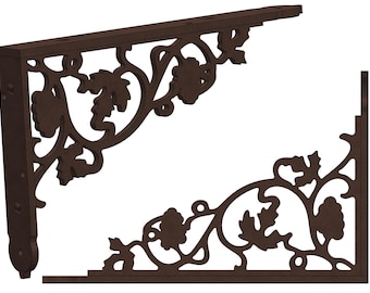 Victorian Grape Shelf | SolidWorks and DXF Files | Luxury Architectural CNC Design for Laser & Water-Jet | High-End Digital Download