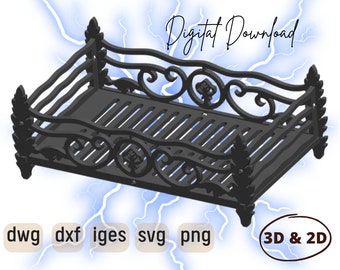 Rectangle Fire Pit, Digital product, file DXF for cnc, Plasma, Laser. File IGES for 3D design. Fire Pit Metal Art