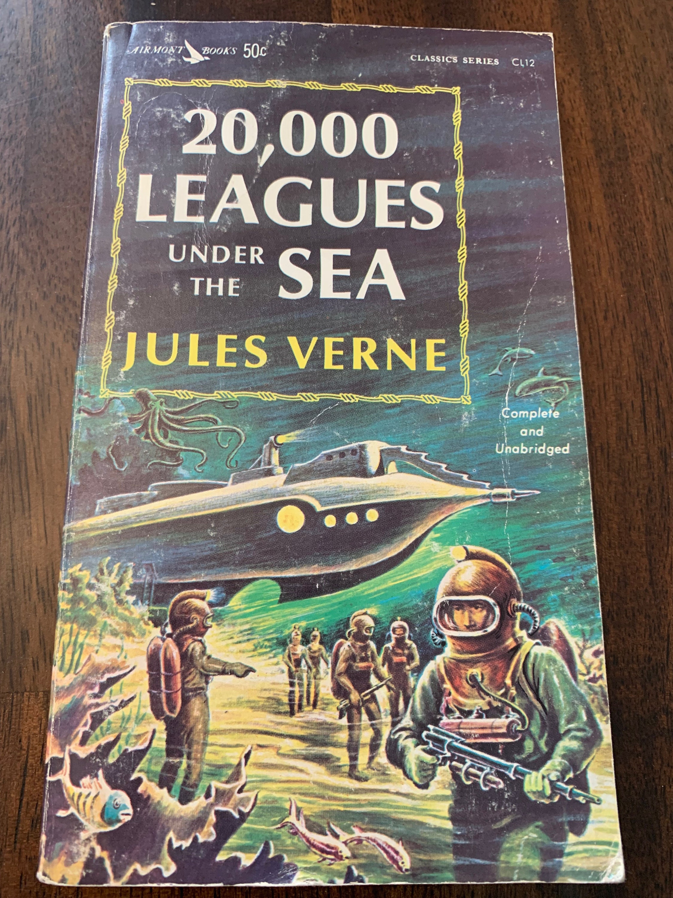 000 Lieues Sous La Mer Livre Jules Verne 1963 Airmont Etsy France