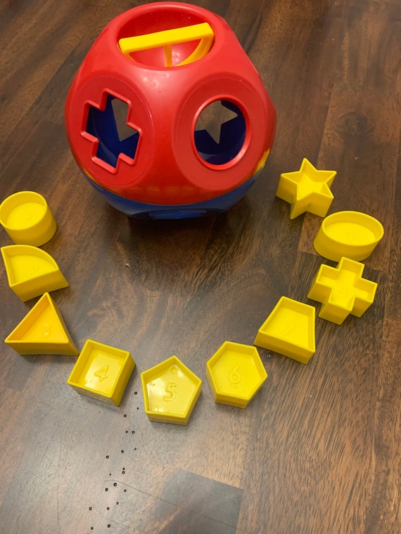 Tupperware Shape Sorter Vintage Complete With All 10 Pieces Etsy