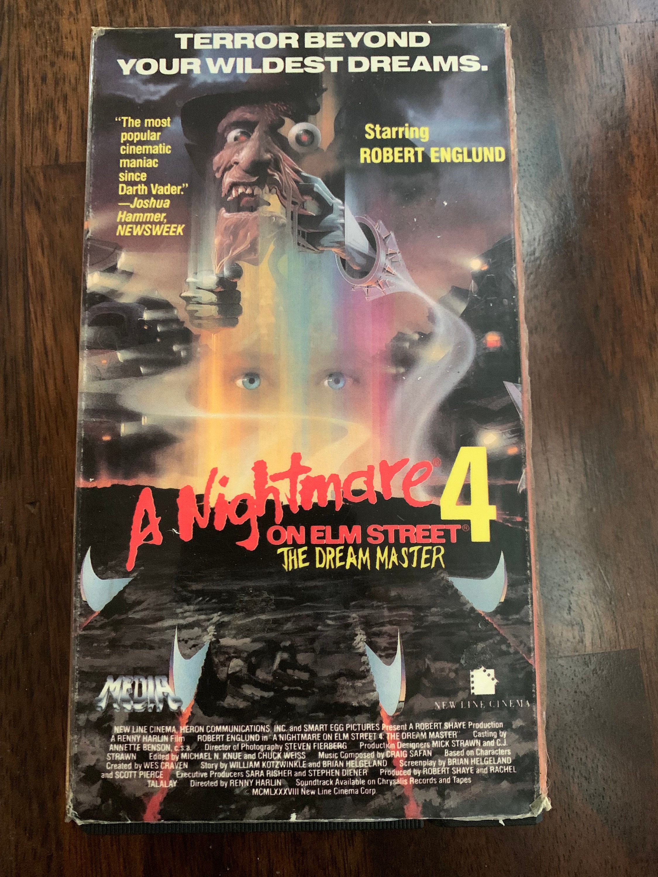 A Nightmare on Elm Street 5 The Dream Child VHS 1989 Movie