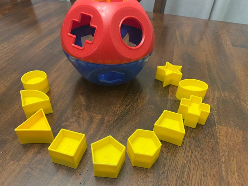 Tupperware Shape Sorter Vintage Complete With All 10 Pieces Etsy