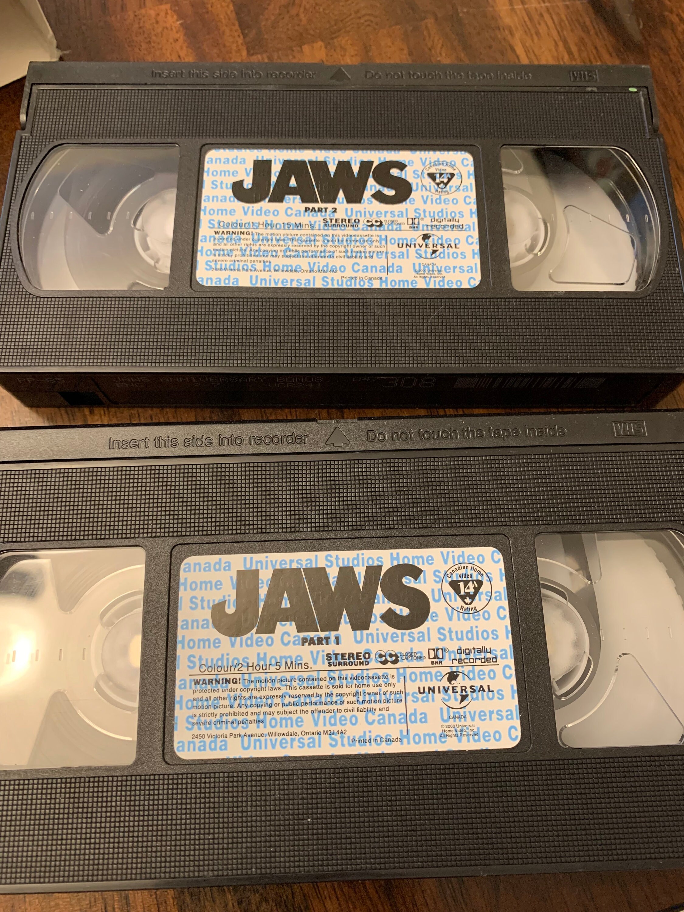 Jaws VHS Collectors Edition 2 VHS Tapes Etsy