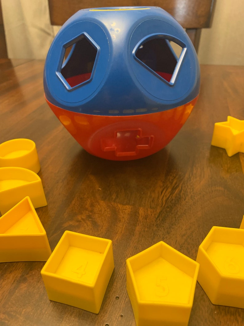 Tupperware Shape Sorter Vintage Complete With All 10 Pieces Etsy