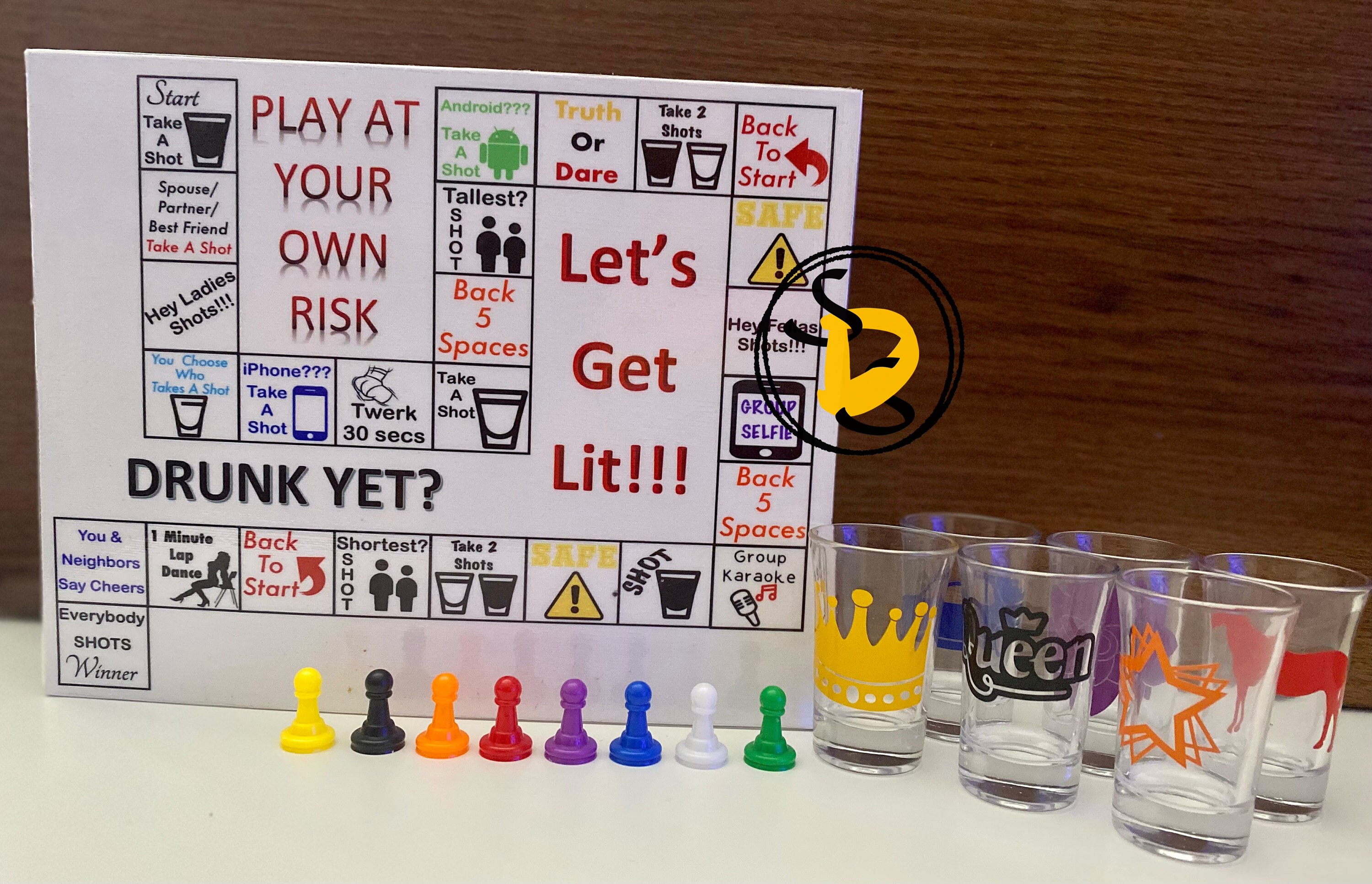 Alcohol Board Game - Etsy