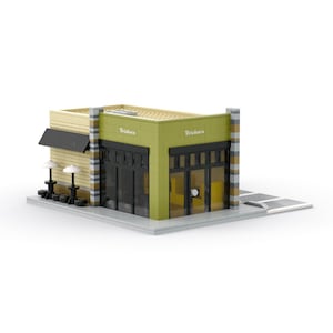 Cafe Restaurant Building Blocks Bricks Instructions PDF File Download (INSTRUCTIONS ONLY)
