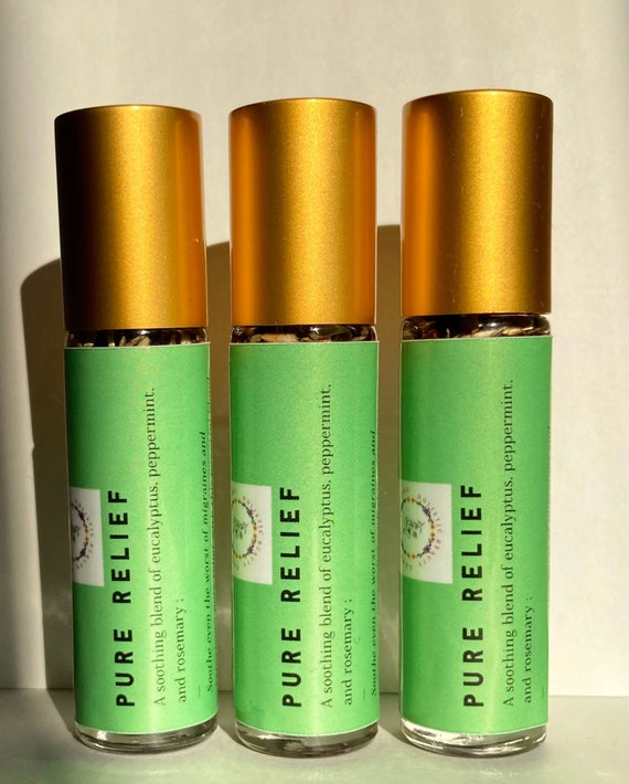 Headache Relief Roll on 10ml Bottle Essential Oil Roller Etsy