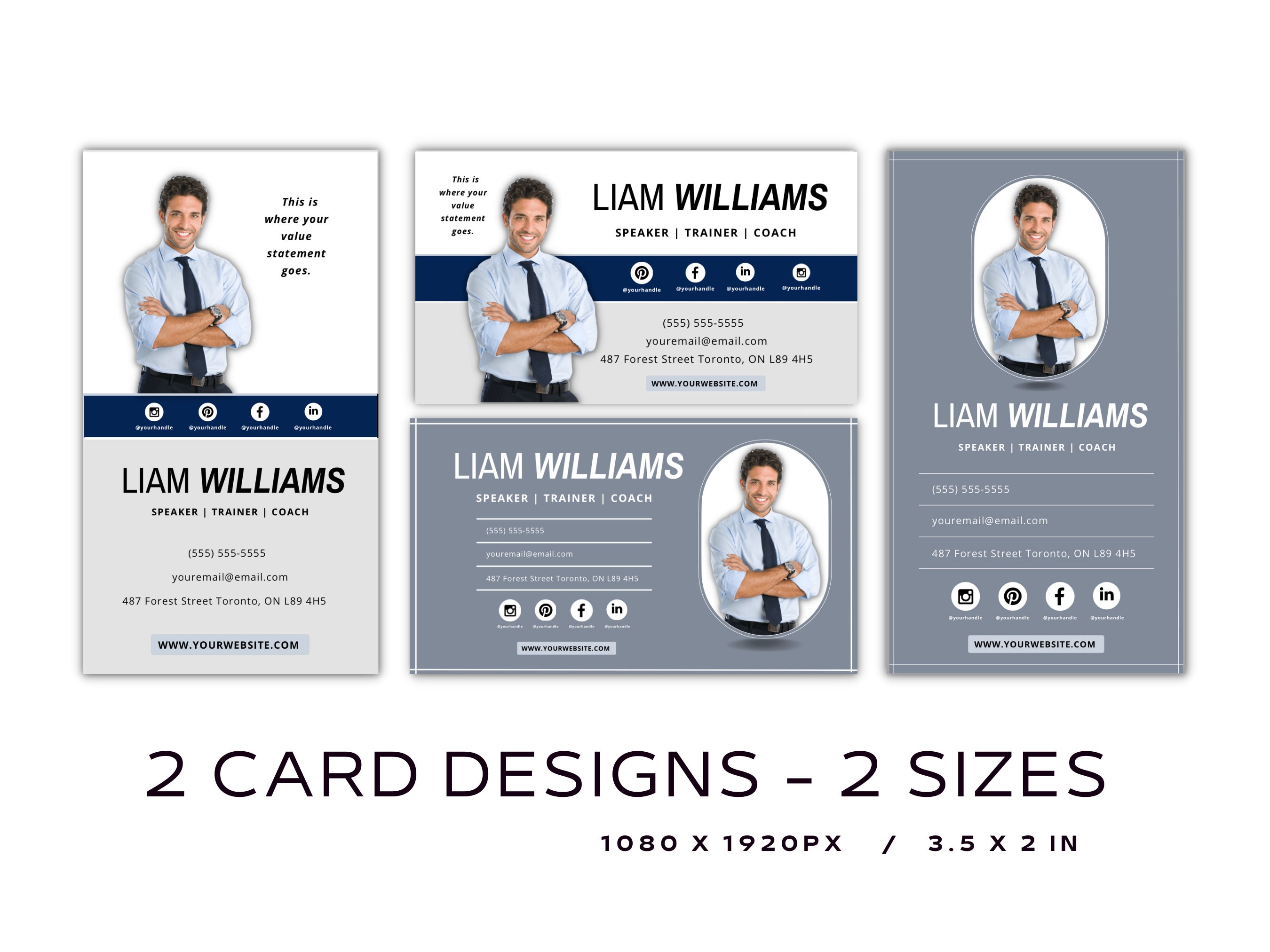 Speaker Card Examples Speaker Sheet and Unique Business Card Bundle | Speaker One Sheet ...
