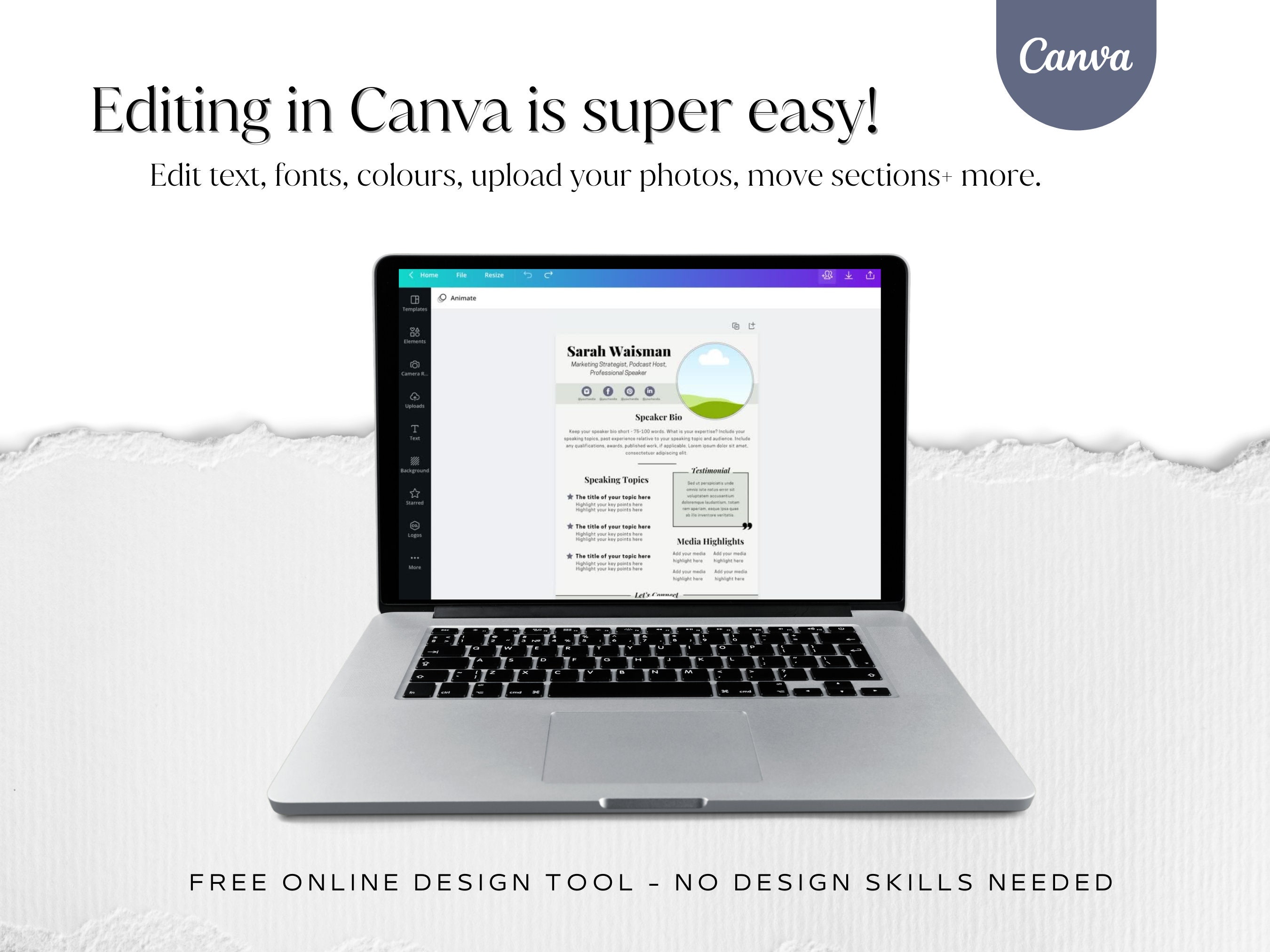 green-speaker-one-sheet-canva-template-speaker-sheet-professional