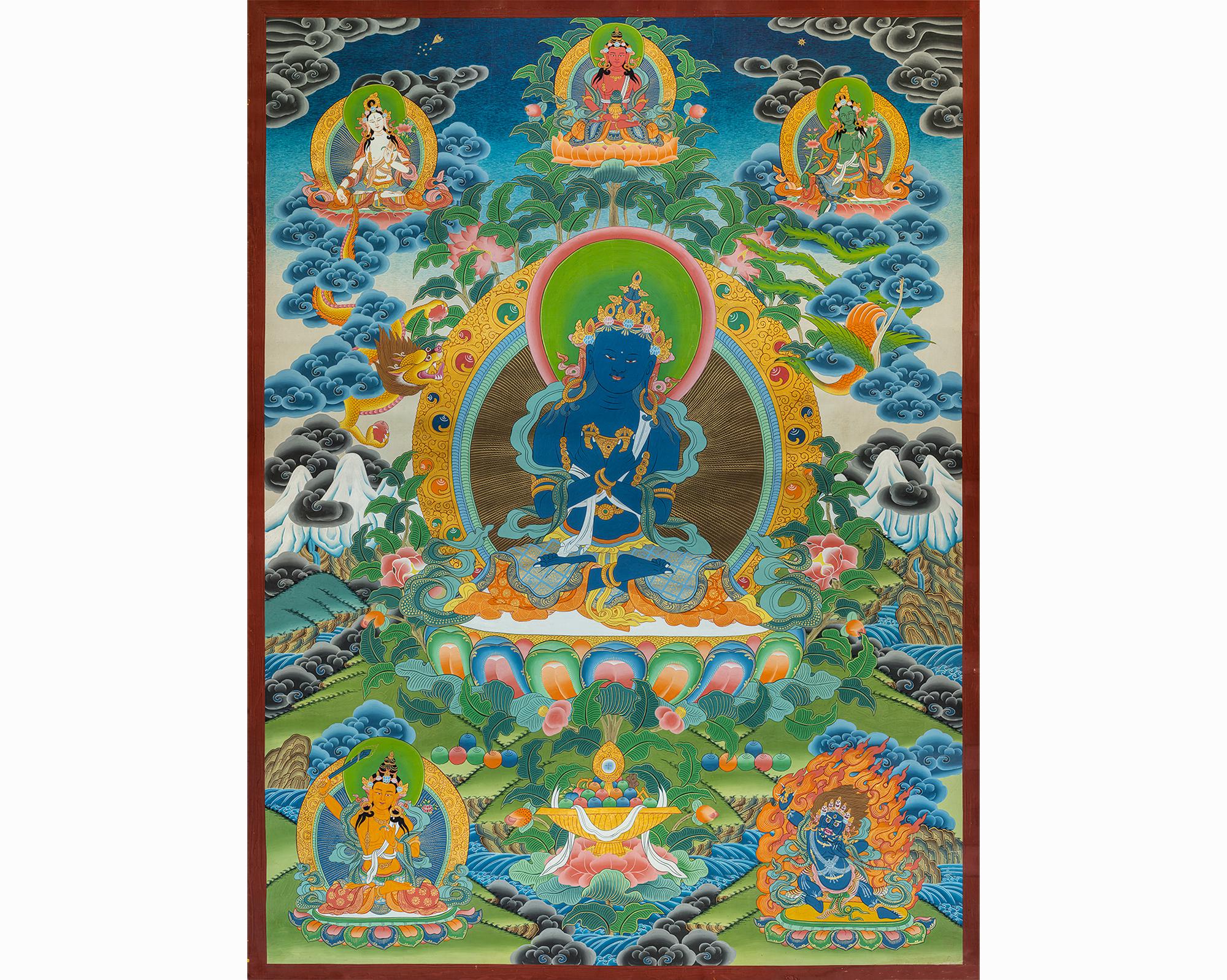 ヴァジュラダラ タンカ アート: 手描きのヒマラヤ仏教の神々 - Etsy 日本