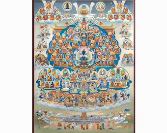 Vajradhara Thangka Malerei: Traditionelle buddhistische Kunst, Giclée Leinwand
