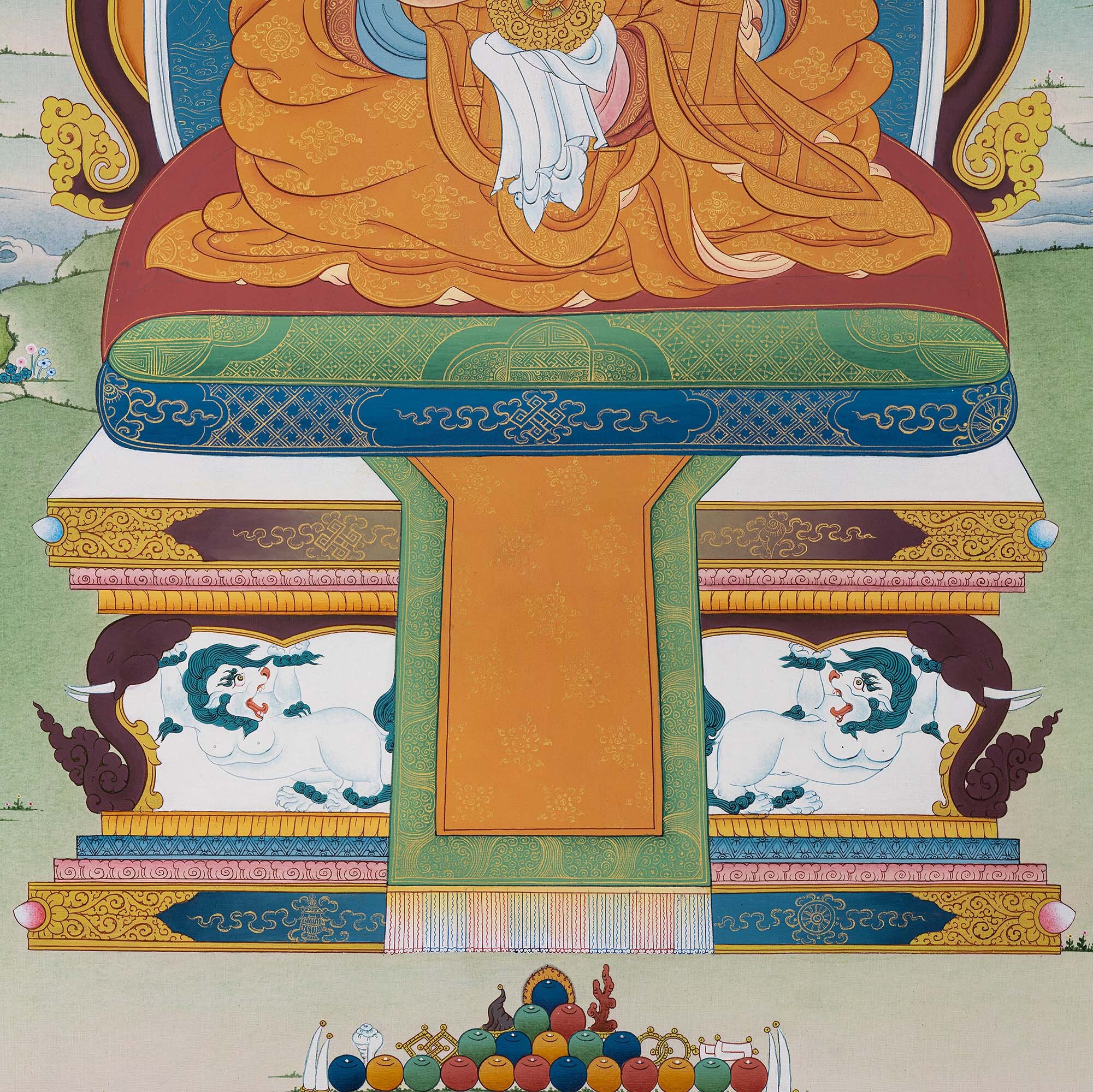 ダライ・ラマのタンカ画：純金手描き - Etsy 日本