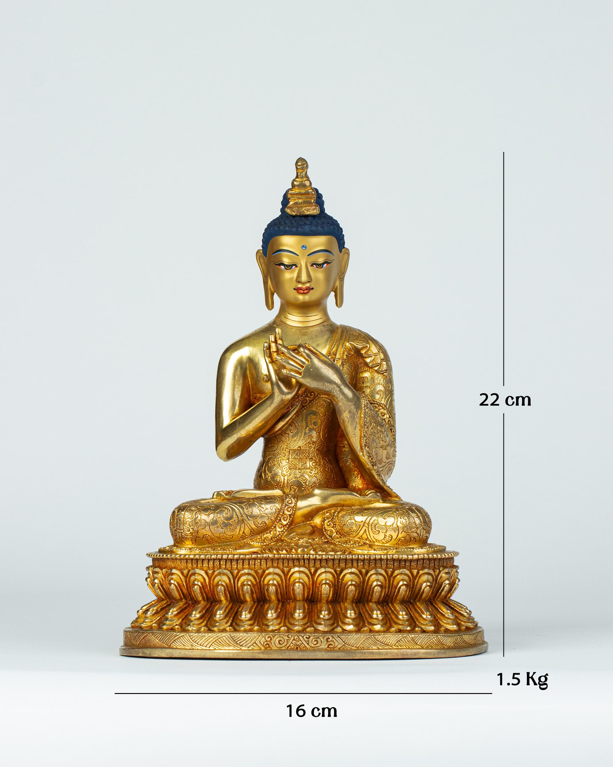 Maitreya Buddha Statue: 24K Gold Bronze Future Buddha - Etsy