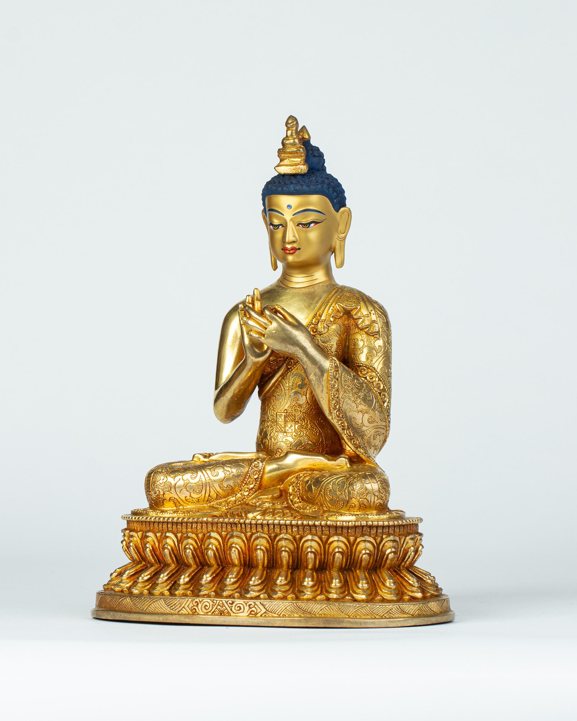 Maitreya Buddha Statue: 24K Gold Bronze Future Buddha - Etsy