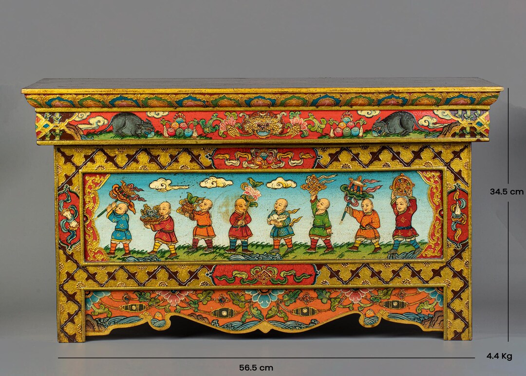 Handcrafted Tibetan Folding Table I Home Altar I Religious Home Decor Etsy