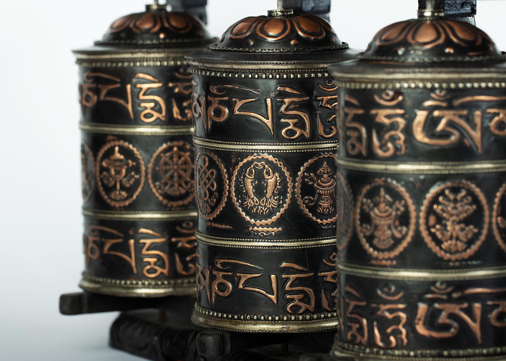 Exquisite Prayer Wheel I Sacred Instrument Integral to Tibetan Buddhist ...