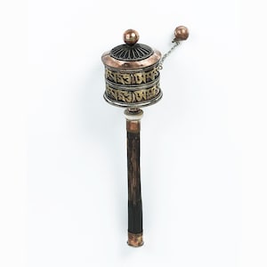 Tibetan Mantra Prayer Wheel || Handcrafted Buddhist Tool || Religious Artifact || Meditation practice ritual items