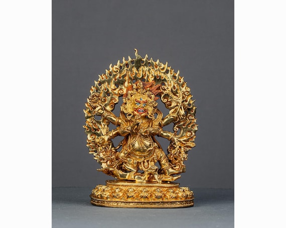 骨製 マハーカーラ像 ヴィンテージ チベット ネパール 骨製