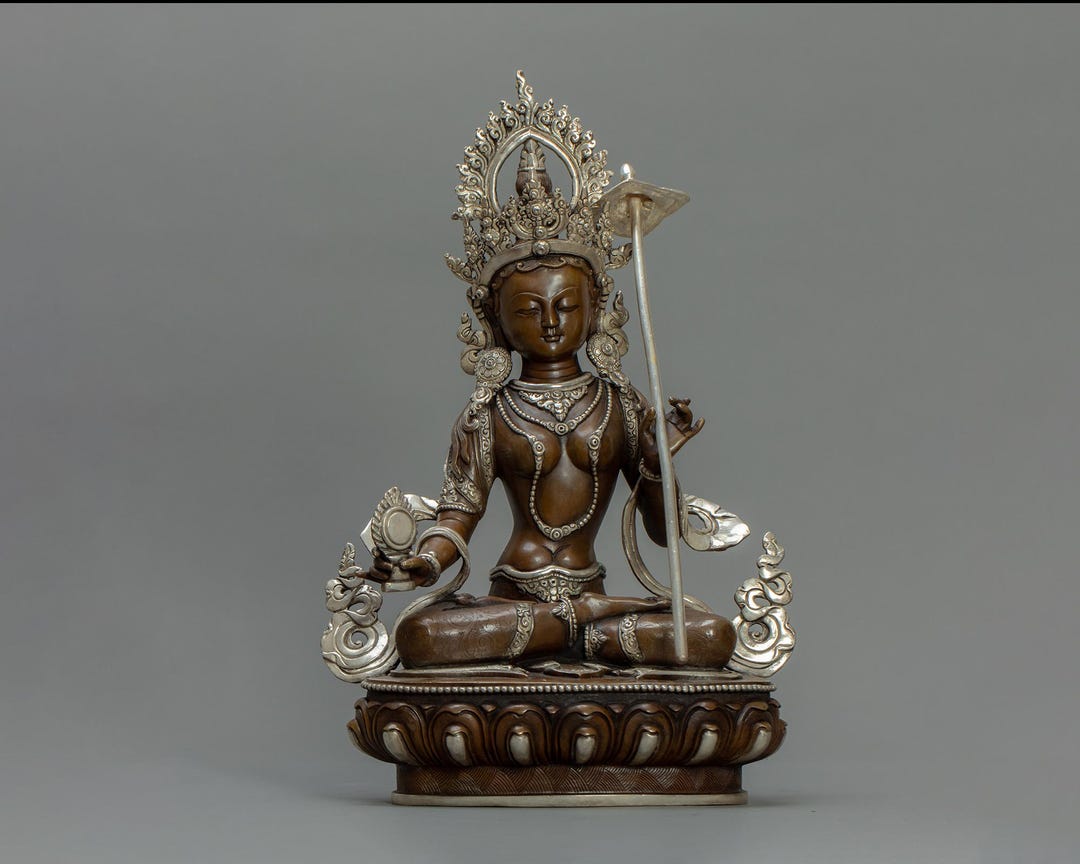 Oxidized Dukur Statue I Protective Goddess in Tibetan Buddhism I Art ...