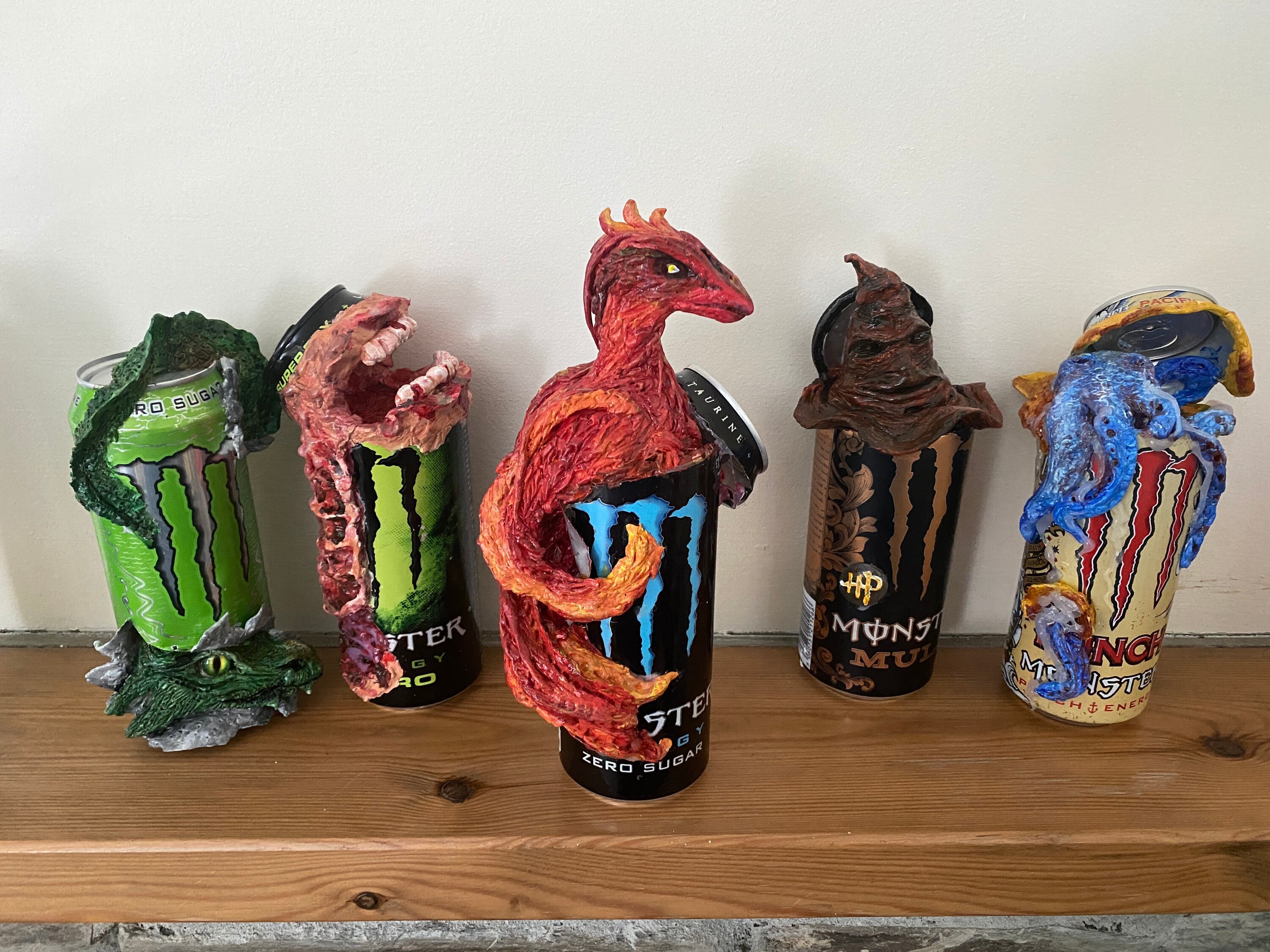 Monster Can Phoenix Edition Monster Energy Clay Art Craft Etsy