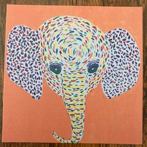 African Beauty Greeting Card