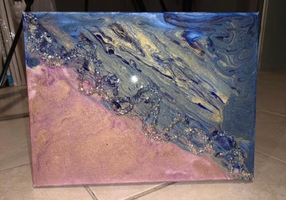 Abstract Painting Half & Half - Etsy