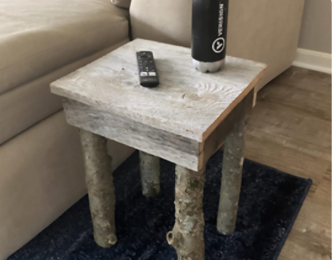 Tree Slice Side Table Ancient Hollow Cherry-tree-slice Side Table - Complete Plans to Build ...